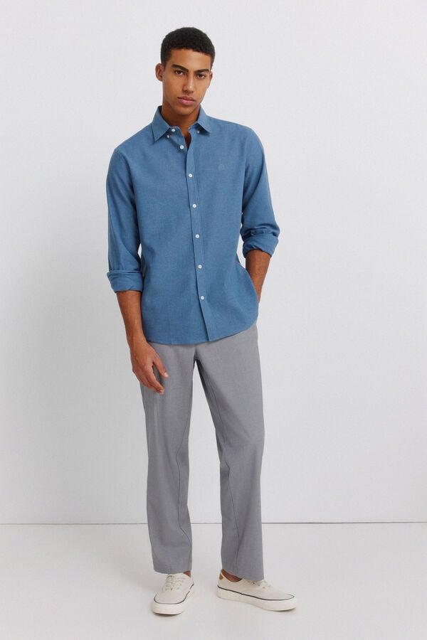 Springfield Linen shirt blue