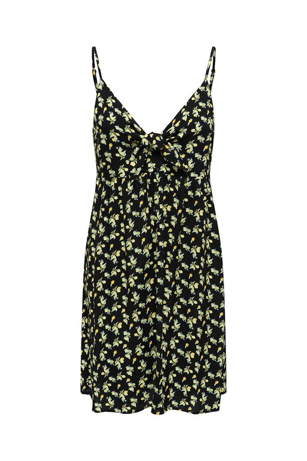 Only Vestido corto tirantes negro