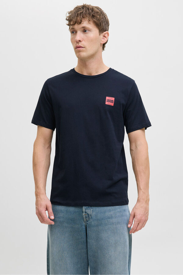 Jack & Jones short sleeve logo T-shirt blue