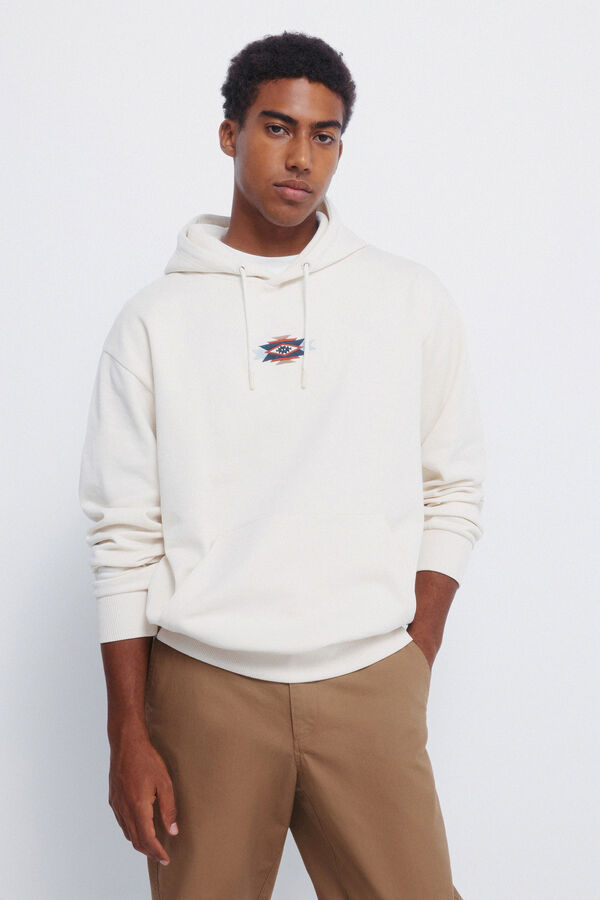 Springfield Hood sweatshirt white