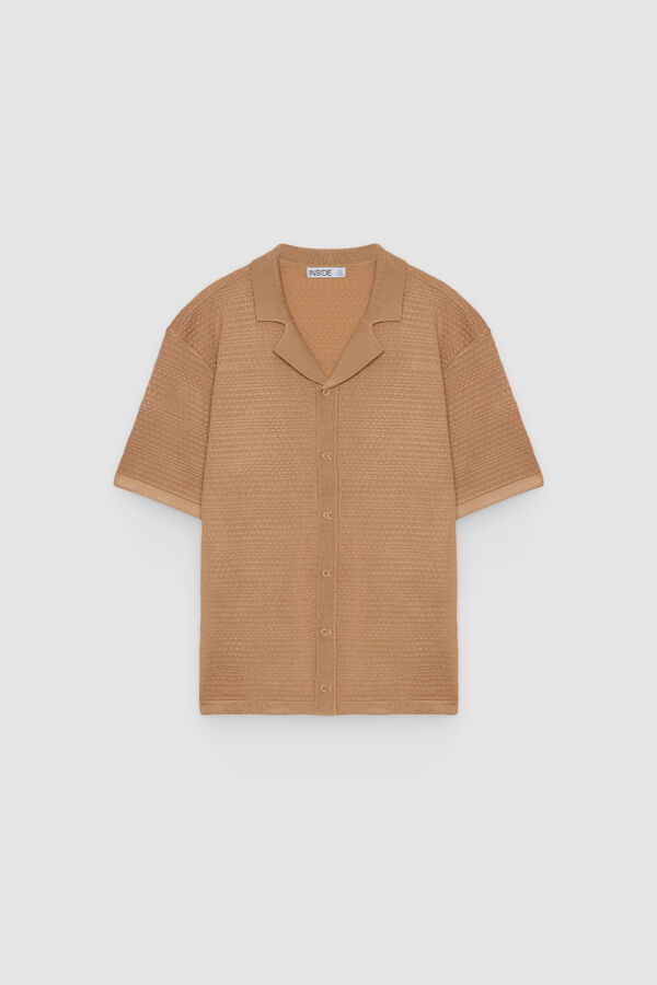 Inside Short sleeve shirt brown