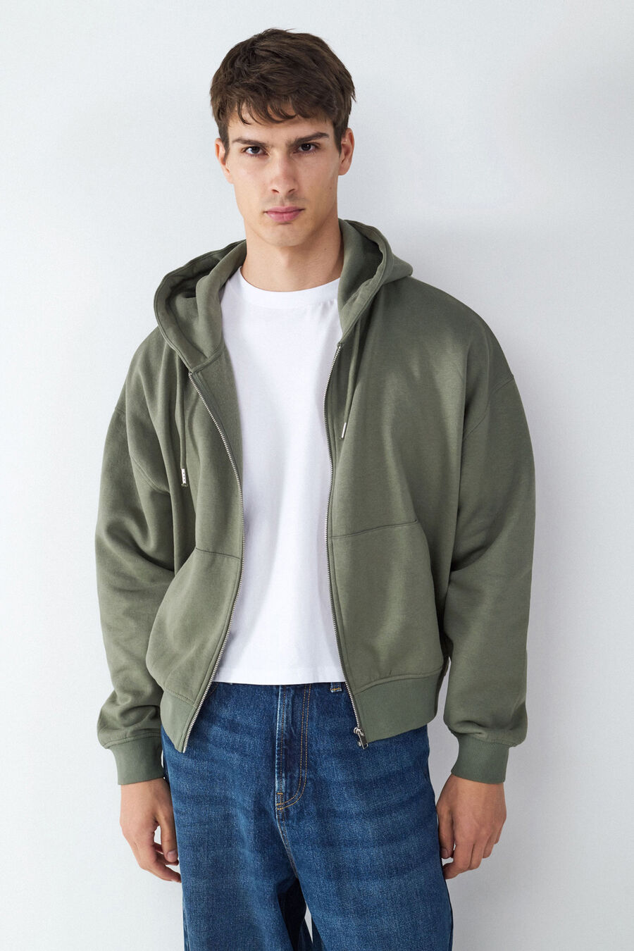 Sudadera capucha cremallera