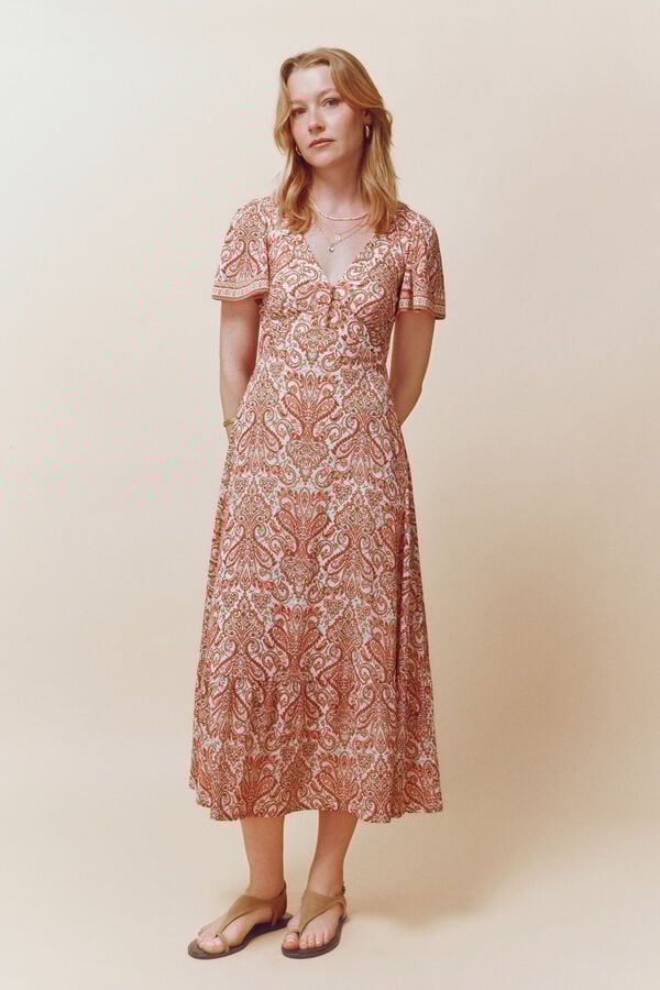 Springfield Mykonos dress beige