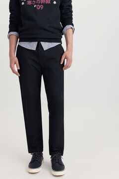Springfield Micro-print slim fit chinos
