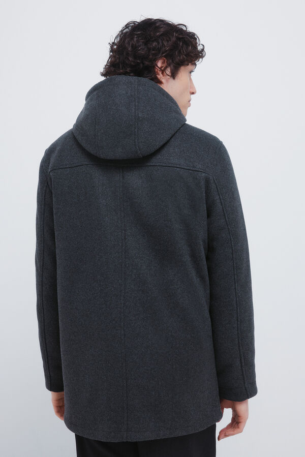 Springfield Long wool -effect parka grey