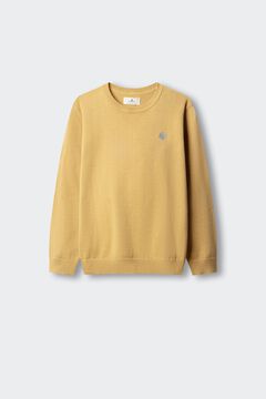 Springfield Kids Kids' basic elbow patch jumper yellow