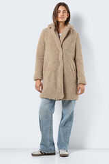 Noisy May Abrigo largo teddy beige