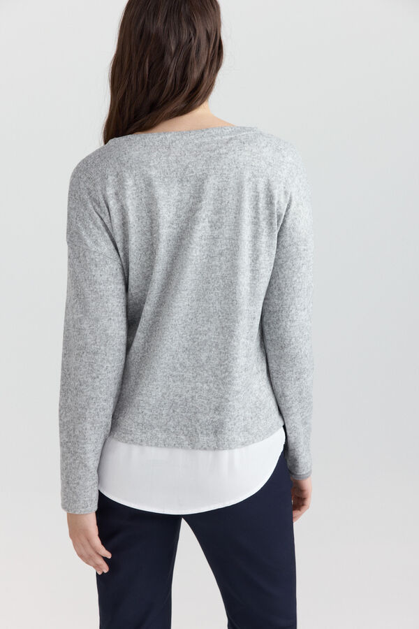 Springfield Two-tone basic T-shirt grey