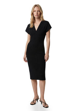 Koton Vestido midi cuello pico