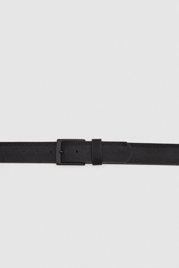 Inside Faux leather belt black