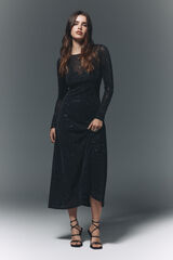 High Spirits Vestido Lustra preto