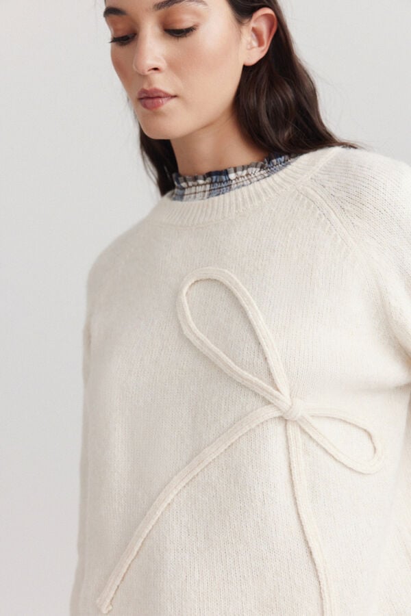 Springfield Bow jumper white