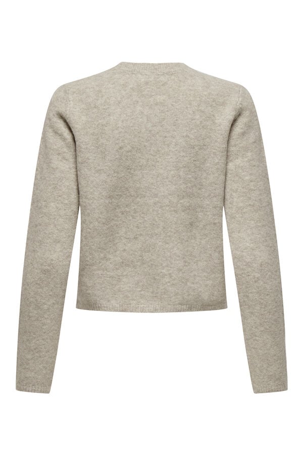 JDY Button fastening cardigan white