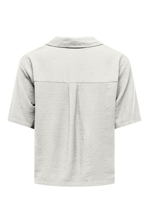 Springfield Camisa botões manga 3/4 branco