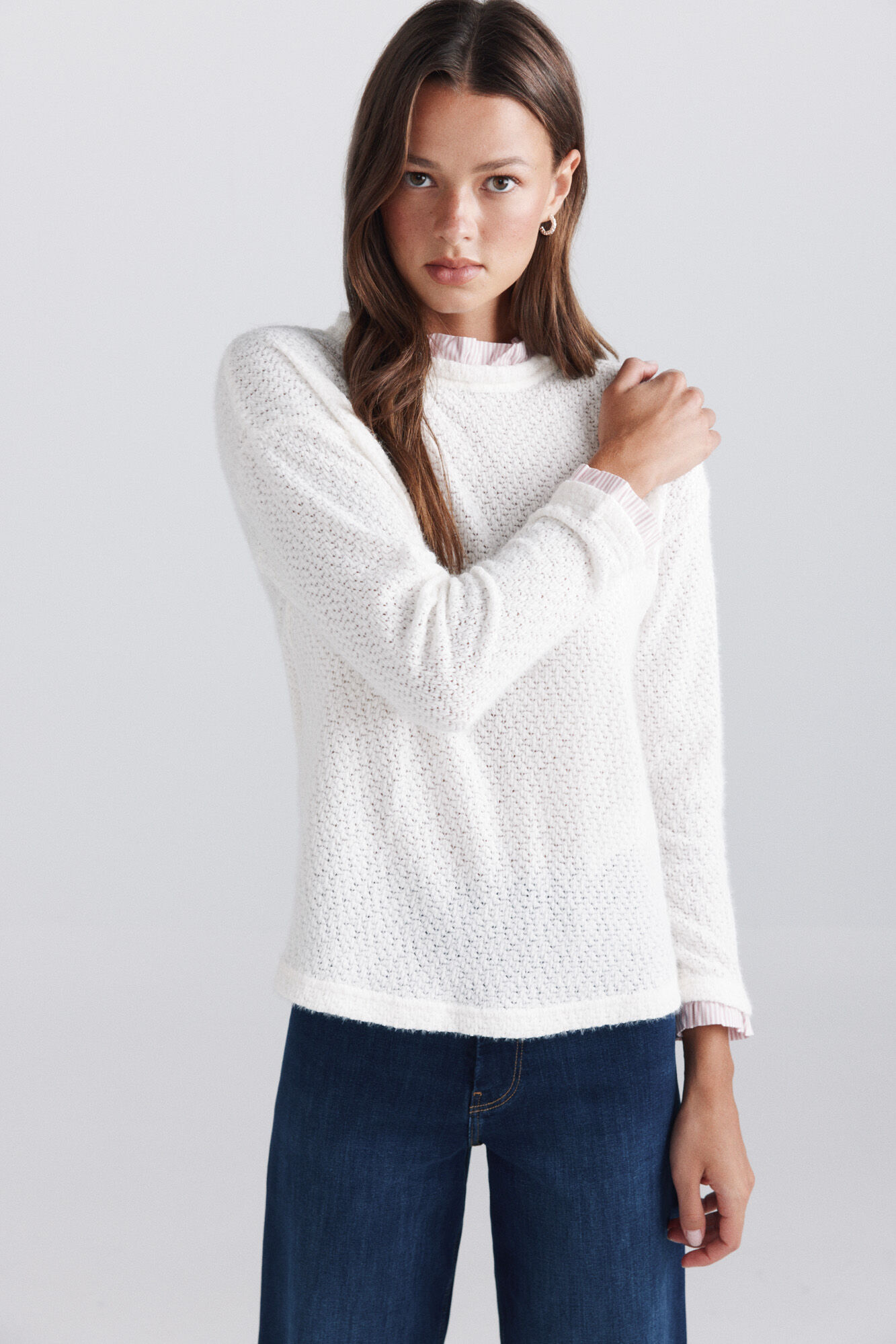 Springfield Cervantes neck fine knit jumper