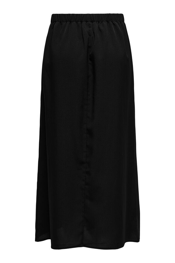 Only Falda midi con botones negro