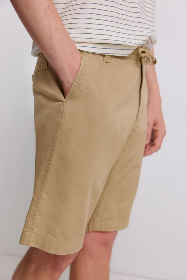 Springfield Lightweight relaxed fit Bermuda shorts grey