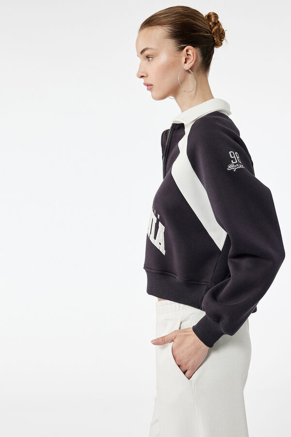 Koton Sudadera crop gris