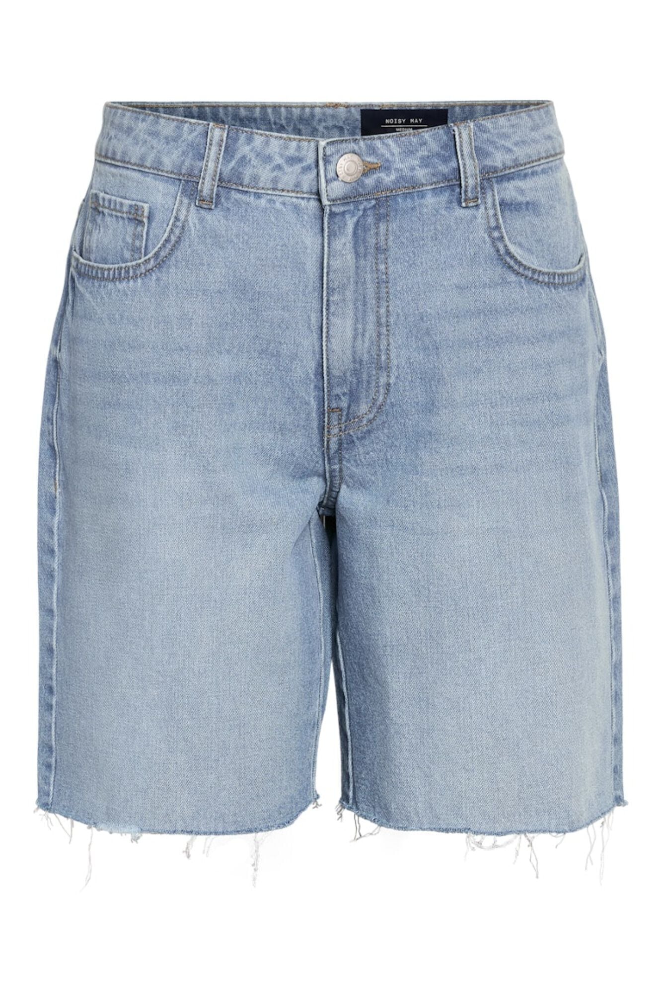 Noisy May Destroyed-Denim-Bermudas