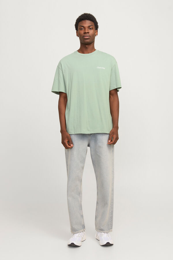 Jack & Jones T-shirt back print verde