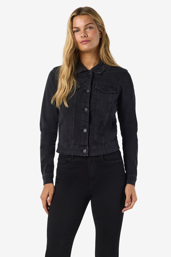 Noisy May Denim slim fit jacket black