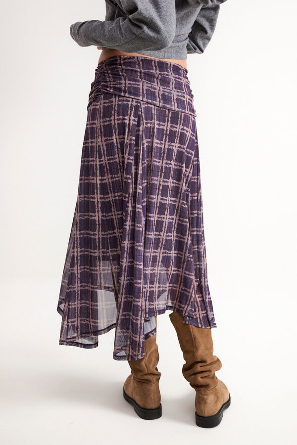 Balmohk Plaid miniskirt rose