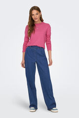 JDY Lange und weite Jeans Blau