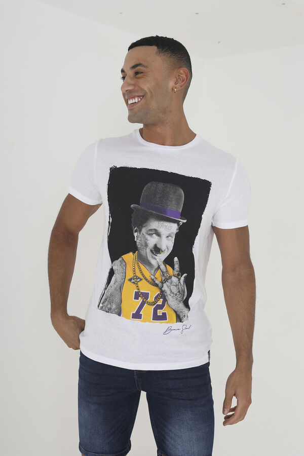 Springfield Short-sleeved Chaplin T-shirt s uzorkom