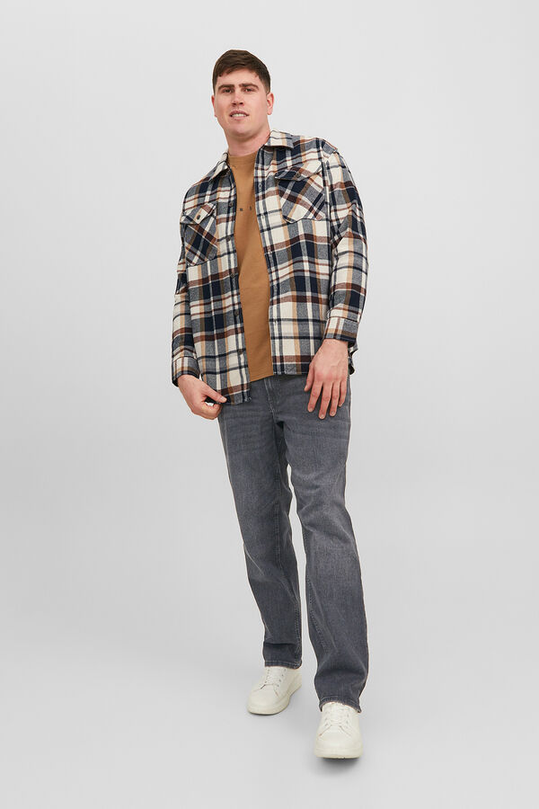 Jack & Jones PLUS Jeans corte recto cinco bolsillos negro