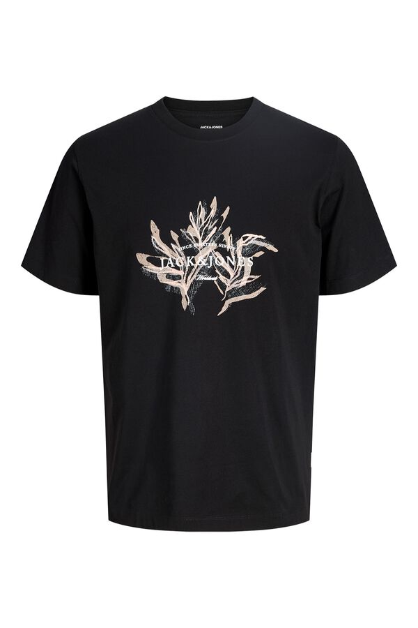 Jack & Jones Camiseta regular fit estampado negro