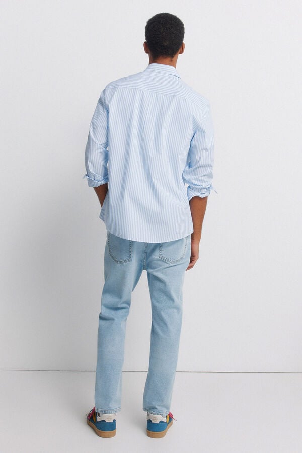 Springfield Light wash slim fit jeans blue