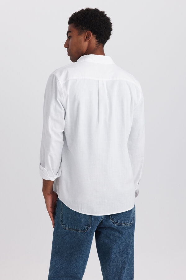 Springfield Linen-look shirt white
