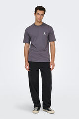 Only & Sons Camiseta manga corta. gris