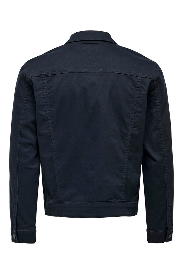 Springfield Denim fabric jacket navy