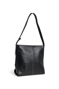 Pieces Mala tote bag efeito pele preto