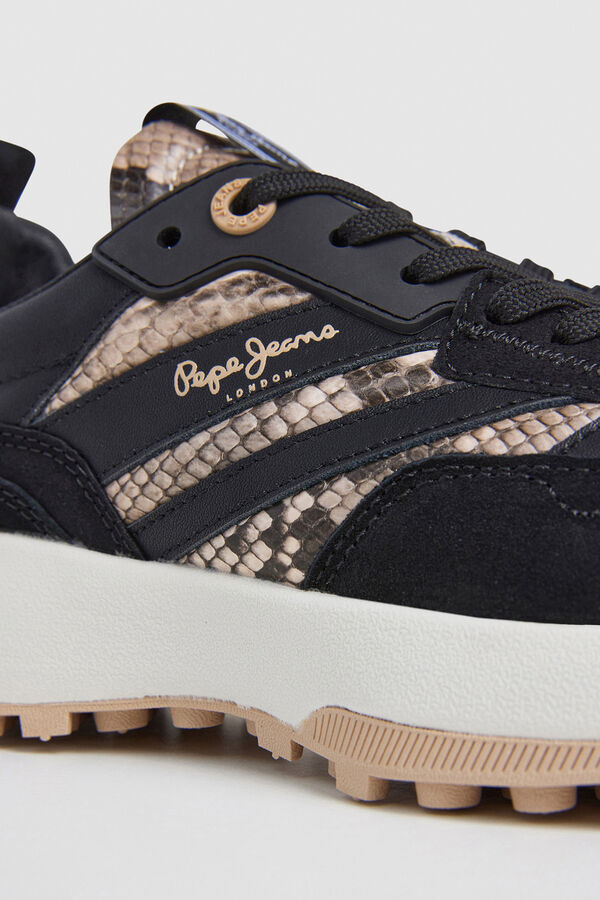 Pepe Jeans Zapatillas Detalles Purpurina negro