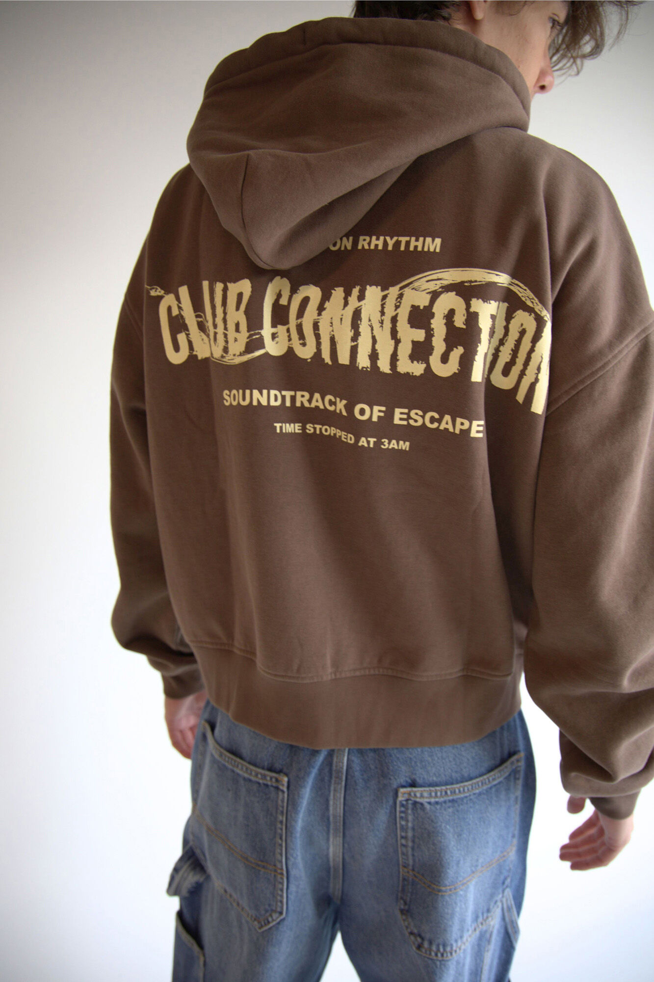 Balmohk print zip-up hood zip fastening