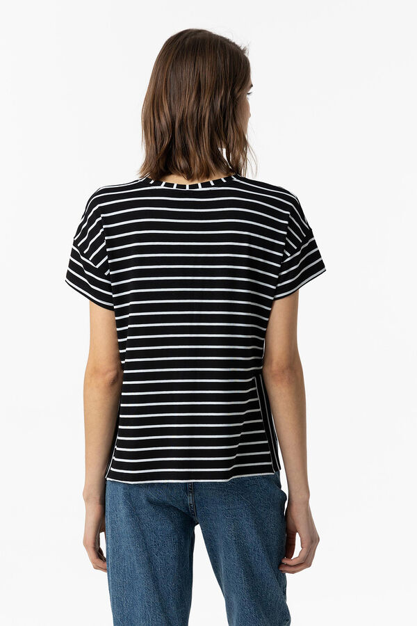 Springfield Striped T-shirt crna