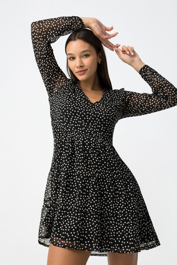 Tiffosi Animal Print Dress black