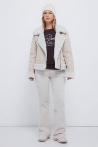 Springfield Low-flare corduroy trousers