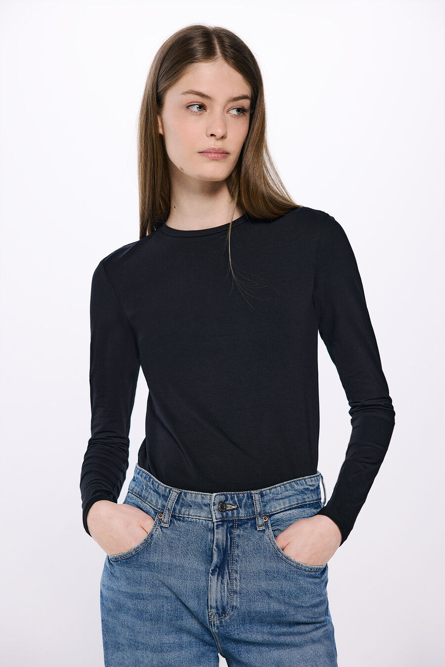 Camiseta entallada algodón