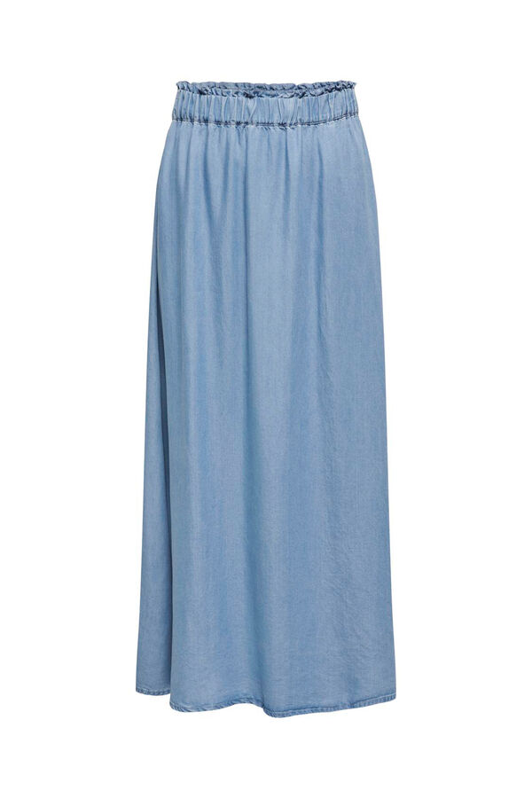 Springfield Falda larga Tencel azul medio