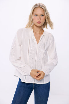 Springfield Mirror embroidered blouse natural