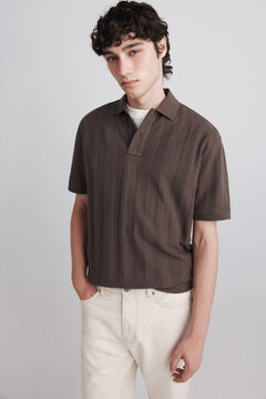 Springfield Regular fit structure polo shirt