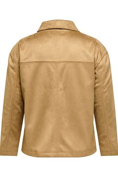 Only Carmakoma Plus size faux suede overshirt
