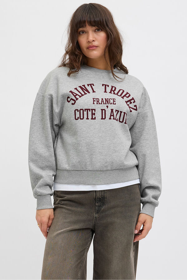 Jack & Jones Sweatshirt de regular fit cinzento