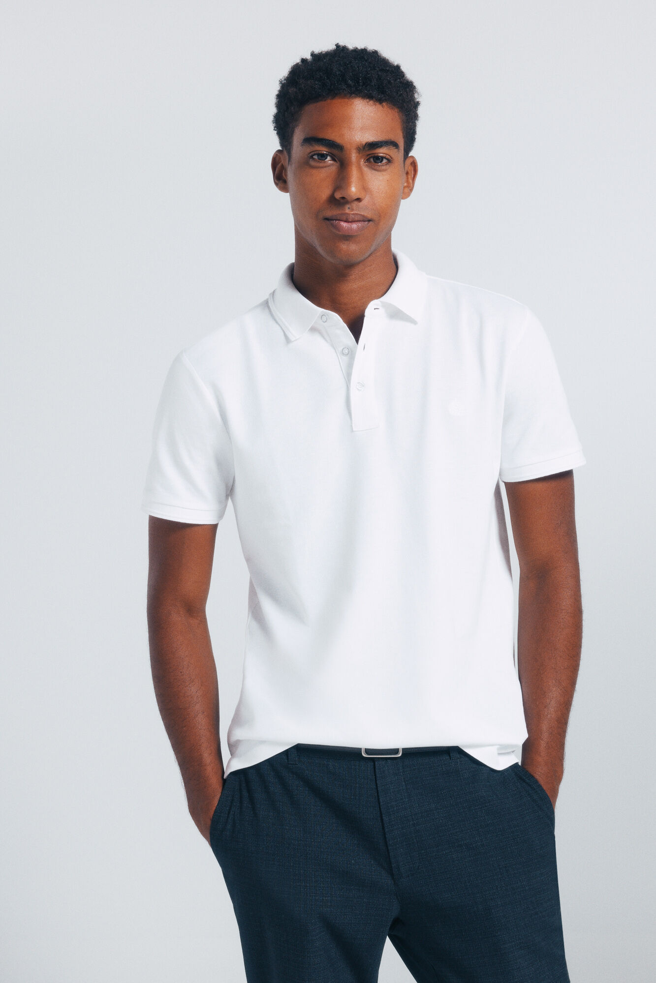 Springfield Slim fit piqu&eacute; polo shirt