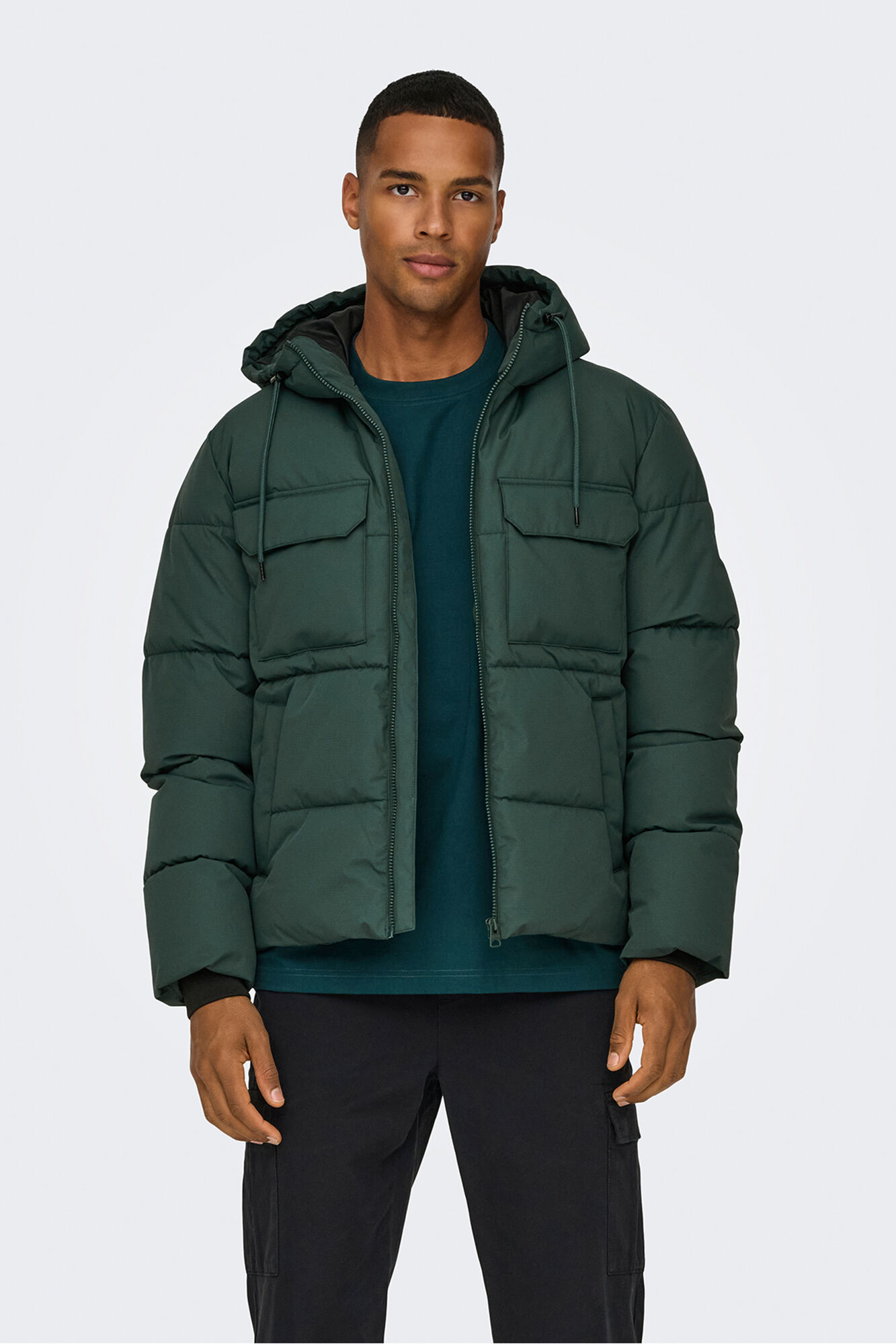 Only & Sons Chaqueta acolchada con capucha