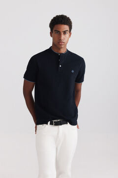 Springfield Polo em piqu&eacute; gola mao slim fit