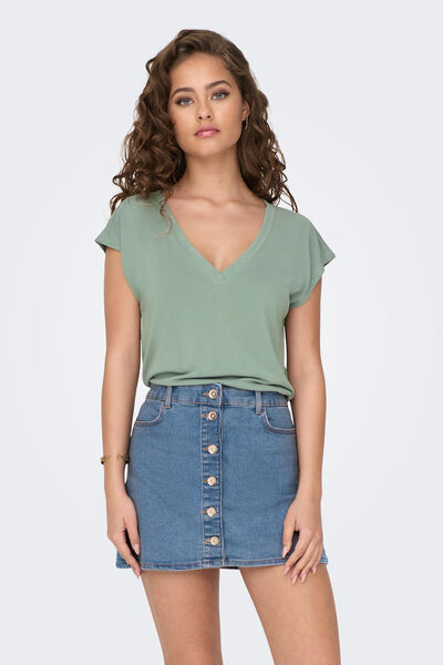 Springfield Modal short-sleeved T-shirt vert